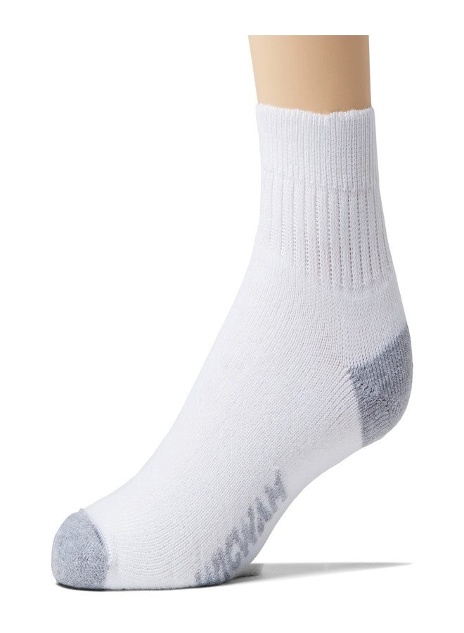 Wigwam Diabetic Sport Quarter Socks 2-Pack White Medium